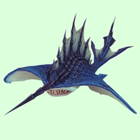 Blue Sailfin Mantacorn w/ Horn