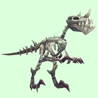 White Skeletal Raptor