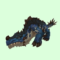 Blue Primal Thunder Lizard w/ Short Horn & Tail Spikes