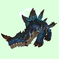 Blue Primal Thunder Lizard w/ Regular Horn & Electric Plates