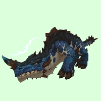 Blue Primal Thunder Lizard w/ Electric Horn