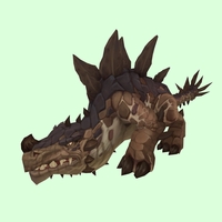 Brown Primal Thunder Lizard w/ Short Horn, Regular Plates & Tail Spikes