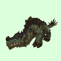 Green Primal Thunder Lizard w/ Short Horn & Tail Spikes