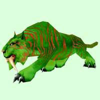 Orange-Striped Green Saber Cat