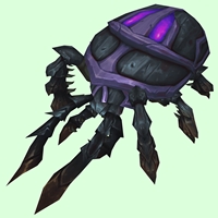 Black Scarab w/ Magenta Spots