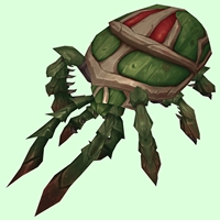 Green Scarab w/ Red Spots