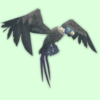 Ghostly Blue-Grey Vulture