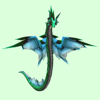 Green & Blue Spiked Wind Serpent