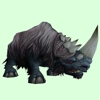 Grey-Black Woolly Rhino