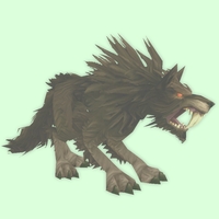 Ghostly Brown Saber Worg