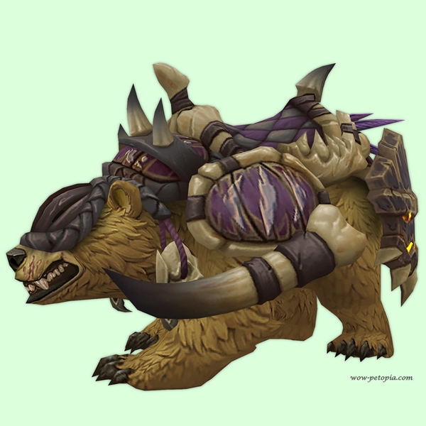 Yellow Amani Bear w/ Purple Armour & Voodoo Mask