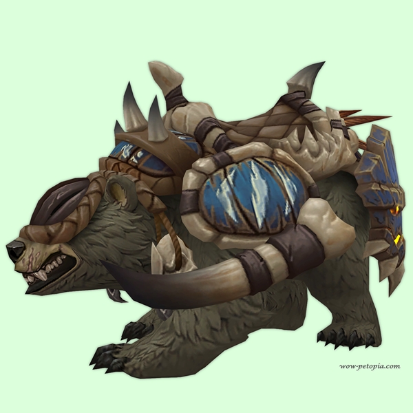 Grey Amani Bear w/ Blue Armour & Voodoo Mask