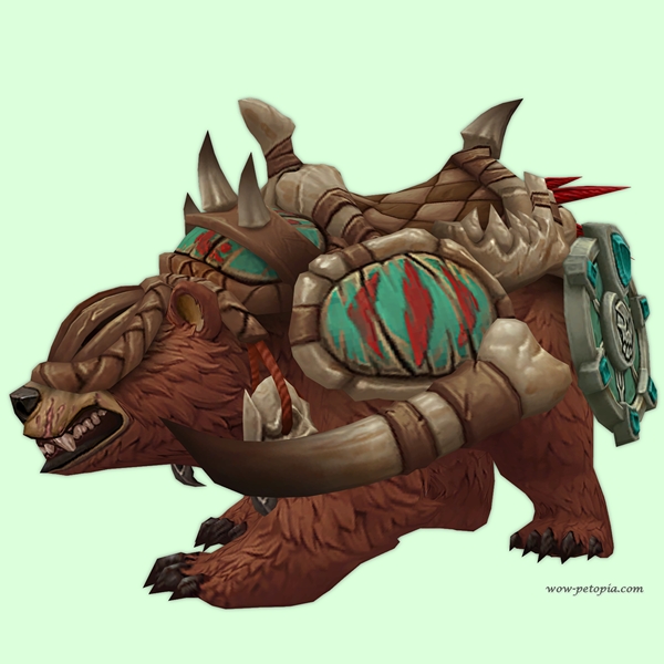 Red Amani Bear w/ Aqua Armour & Shield