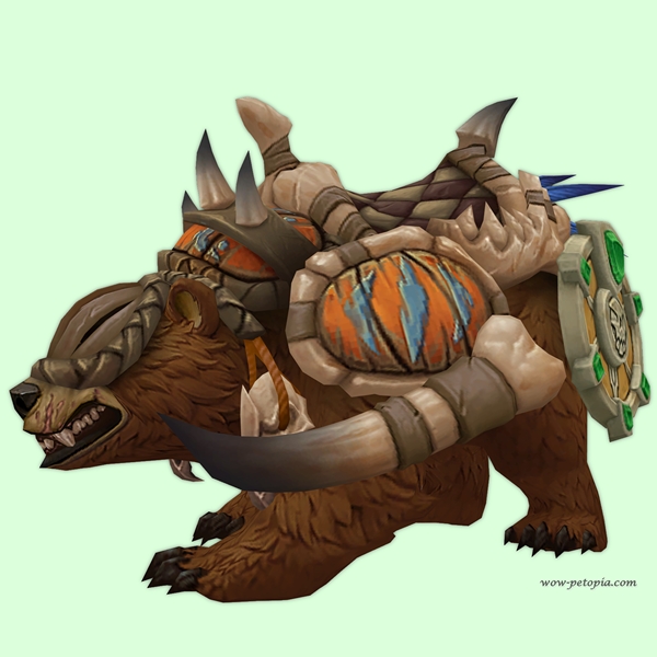 Tawny Amani Bear w/ Orange Armour & Shield