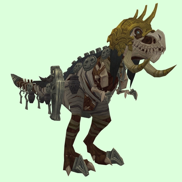 Brown Skeletal Devilsaur w/ Dark Armour & Helmet