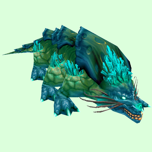 Blue Basilisk w/Blue Fringes