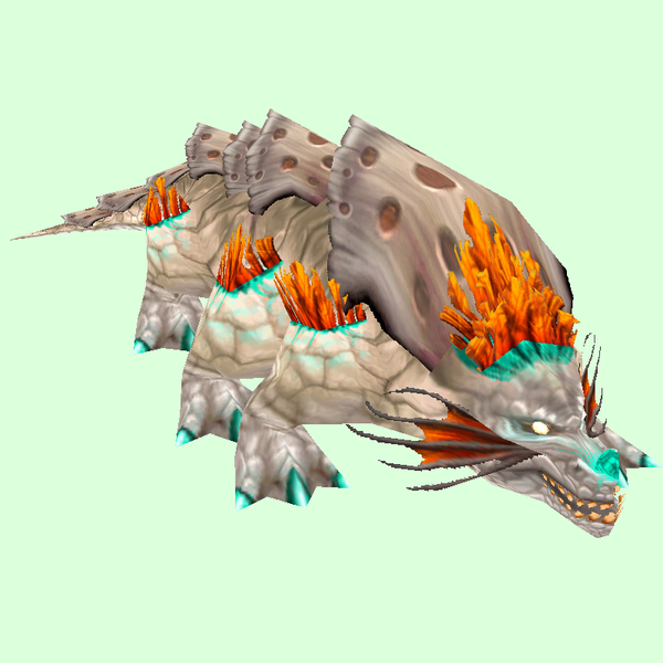 White Basilisk w/Orange Fringes