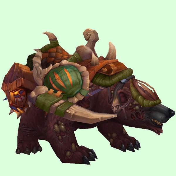 Sickly Tan Bear w/ Green Amani Armour