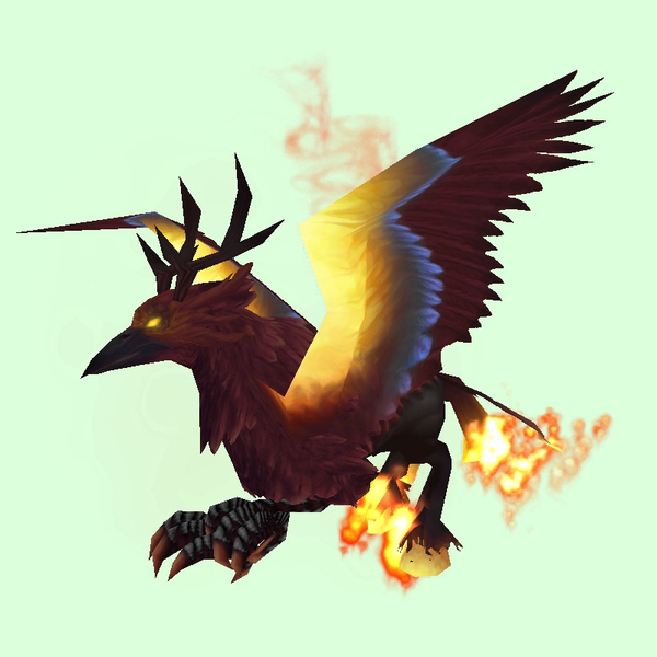Flaming Maroon Hippogryph