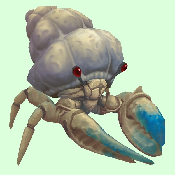 Blue & White Hermit Crab w/ Plain Shell