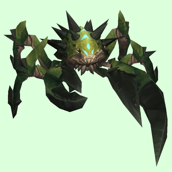 Green Spiked Crab w/ Blue Markings