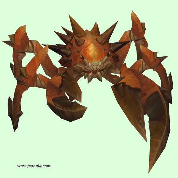 Dark Orange Spiked Crab