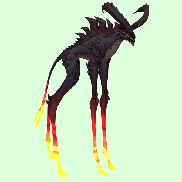 Black Deepstrider w/ Red Glow, Huge Horns & Spiny Back