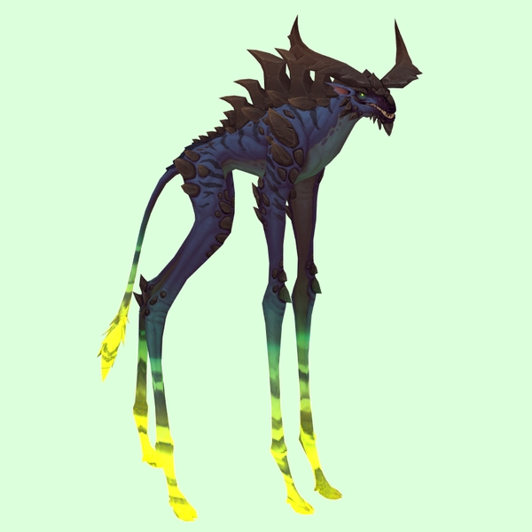 Blue Deepstrider w/ Green Glow, Large Horns & Spiny Back