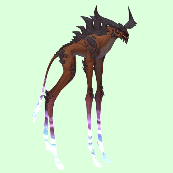 Brown Deepstrider w/ Purple Glow, Large Horns & Spiny Back