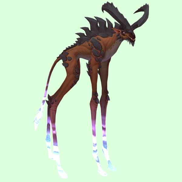 Brown Deepstrider w/ Purple Glow, Huge Horns & Spiny Back