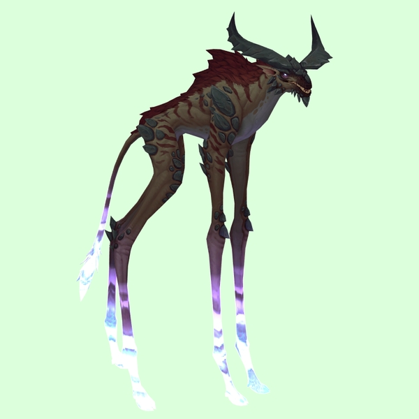 Umber Deepstrider w/ Purple Glow, Large Horns & Maned Back