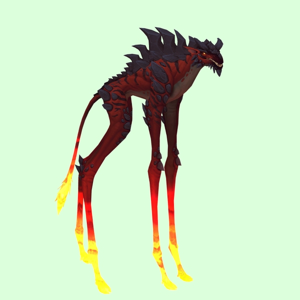 Red Deepstrider w/ Red Glow, Short Horns & Spiny Back
