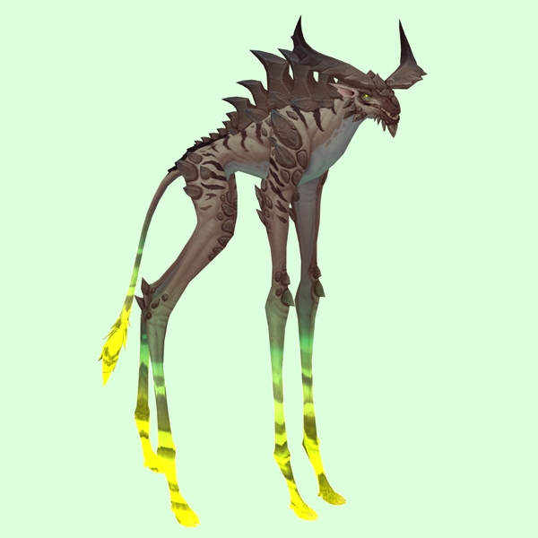 Pale Deepstrider w/ Green Glow, Large Horns & Spiny Back