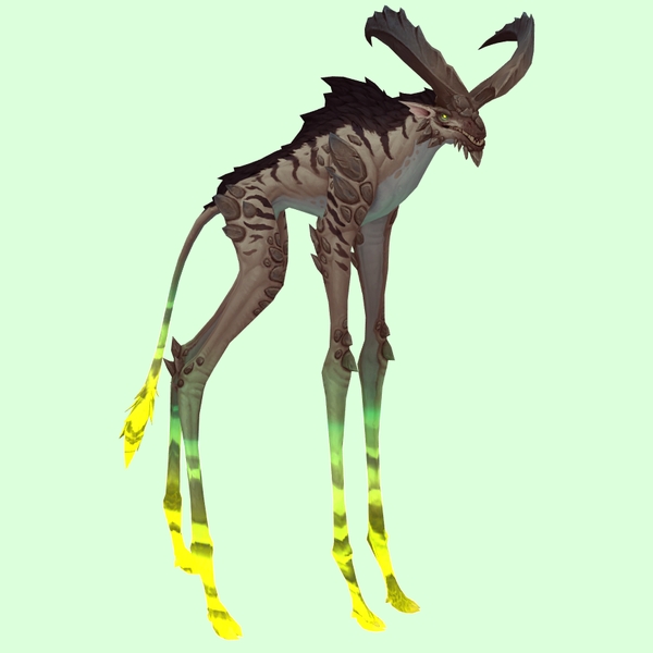 Pale Deepstrider w/ Green Glow, Huge Horns & Maned Back