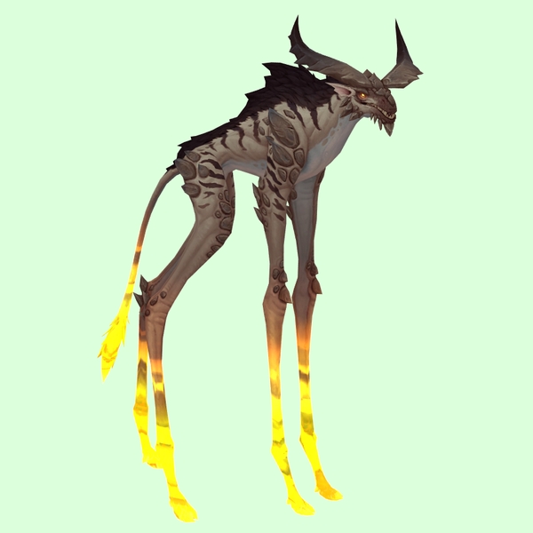 Pale Deepstrider w/ Yellow Glow, Large Horns & Maned Back