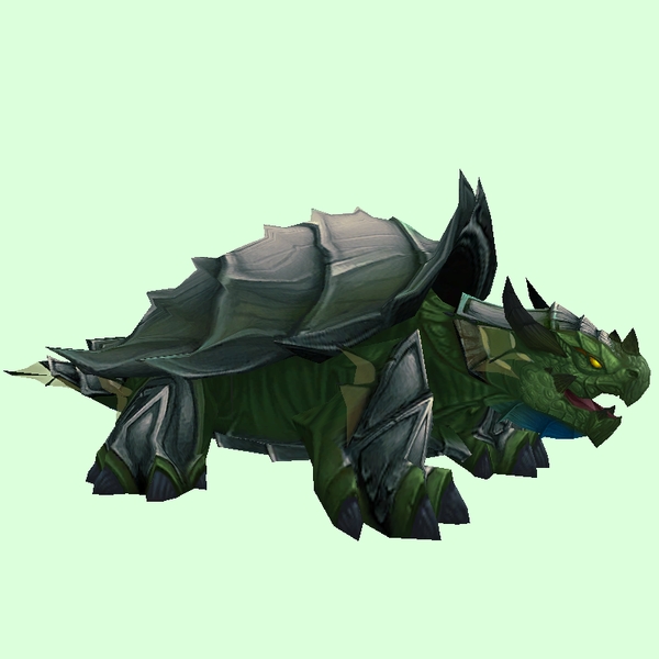 Grey & Dark Green Spiked Dragon Turtle