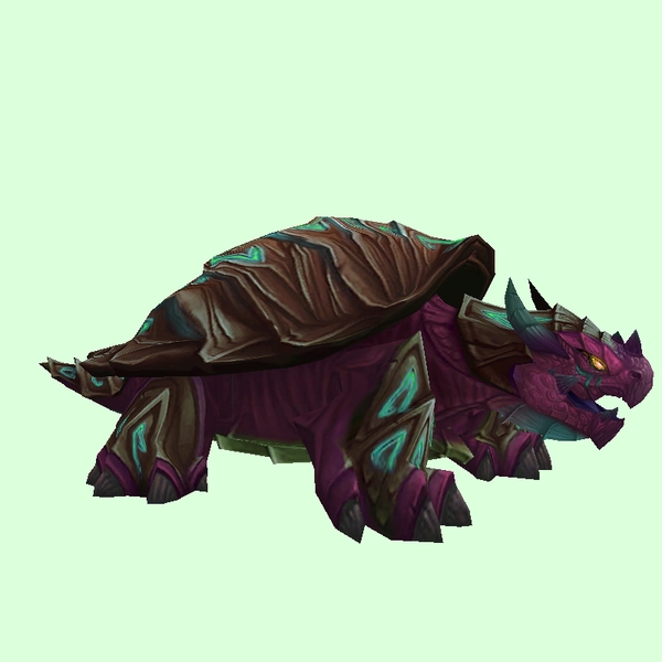 Brown & Magenta Dragon Turtle w/ Glow