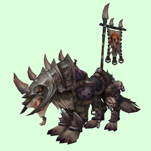 Green Wolf w/ Purple Armour & Horde Banner