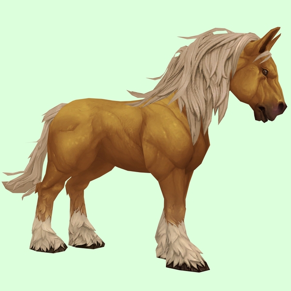 Palomino Horse w/ Long Mane