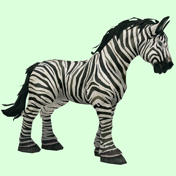 Zebra-Striped Horse