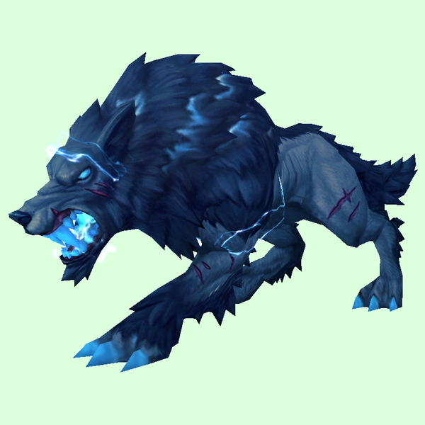Dark Blue Storm Wolf