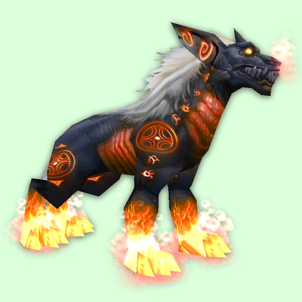 Red Runehound w/ Pink Flames