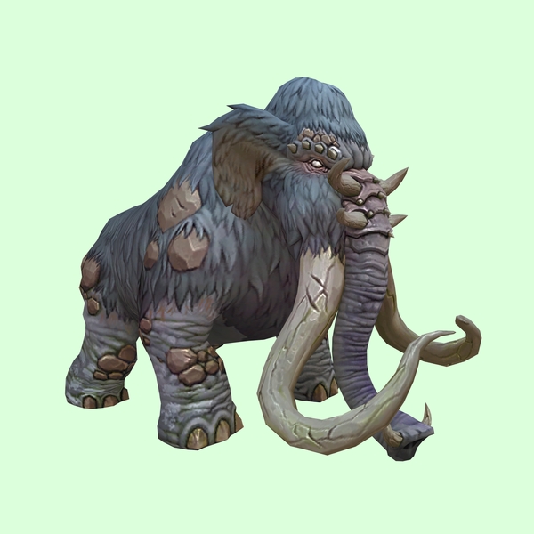 Blue-Grey Mammoth w/ Medium Tusks