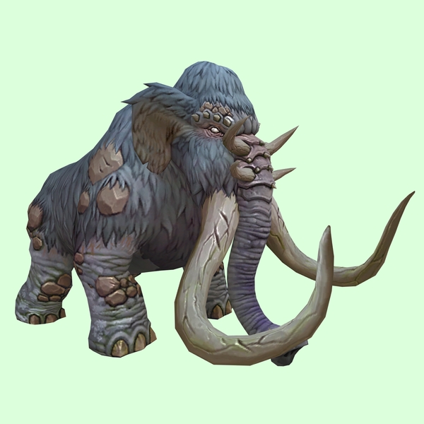 Blue-Grey Mammoth w/ Large Tusks