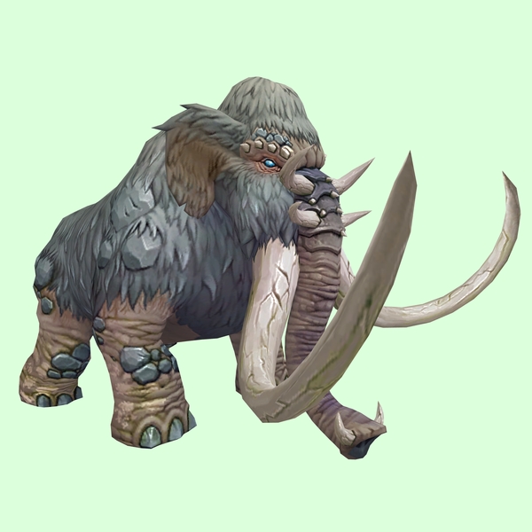 Grey Mammoth w/ Enormous Tusks