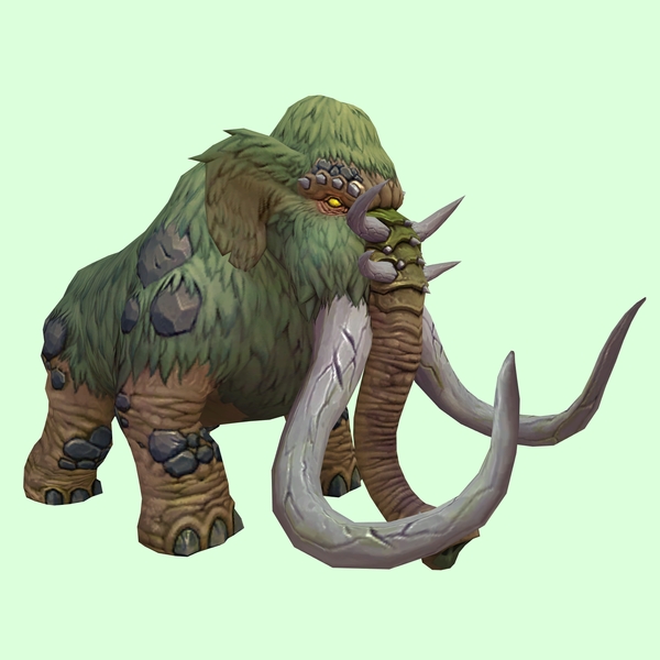 Green Mammoth w/ Large Tusks