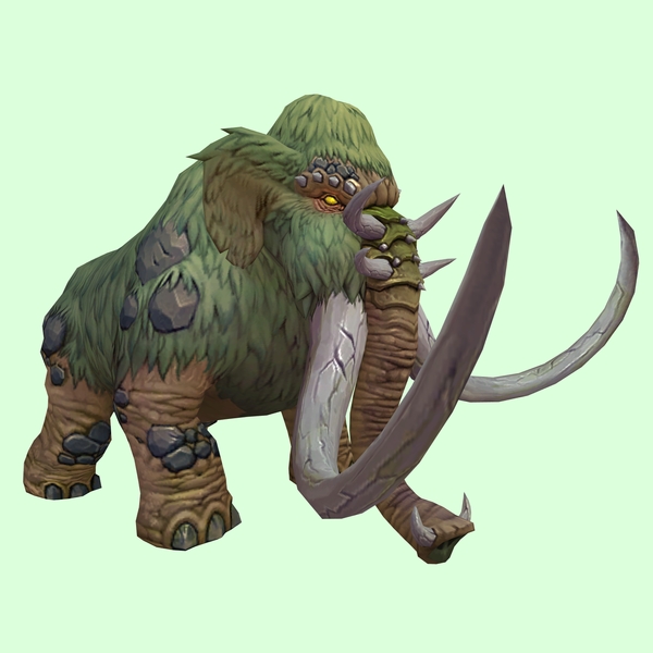 Green Mammoth w/ Enormous Tusks