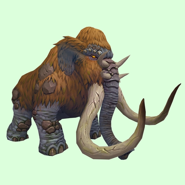 Orange Mammoth w/ Large Tusks
