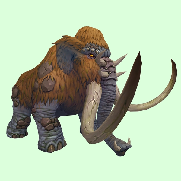 Orange Mammoth w/ Enormous Tusks