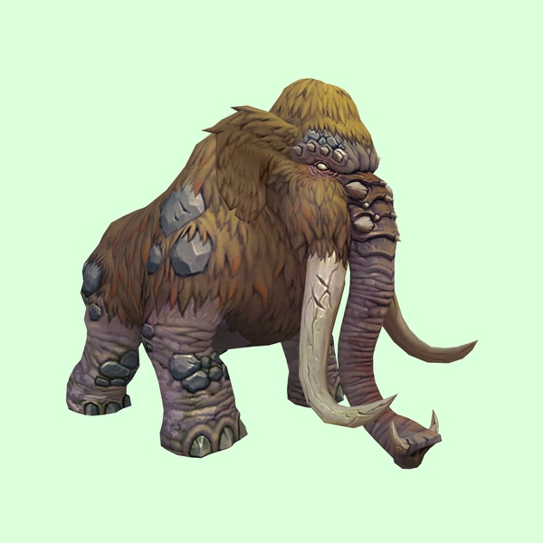 Pale Orange Mammoth w/ Shorter Tusks